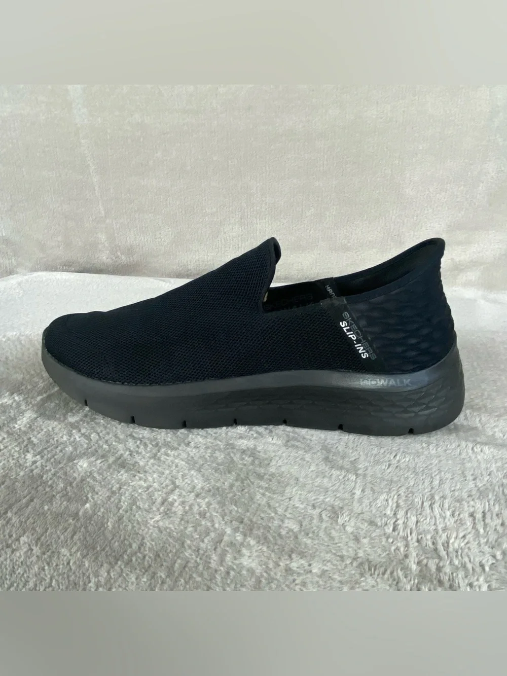 Skechers GoWak Flex No Hands Slip-Ins Loafer Mens Size‎ 12 Black Knit Sneakers